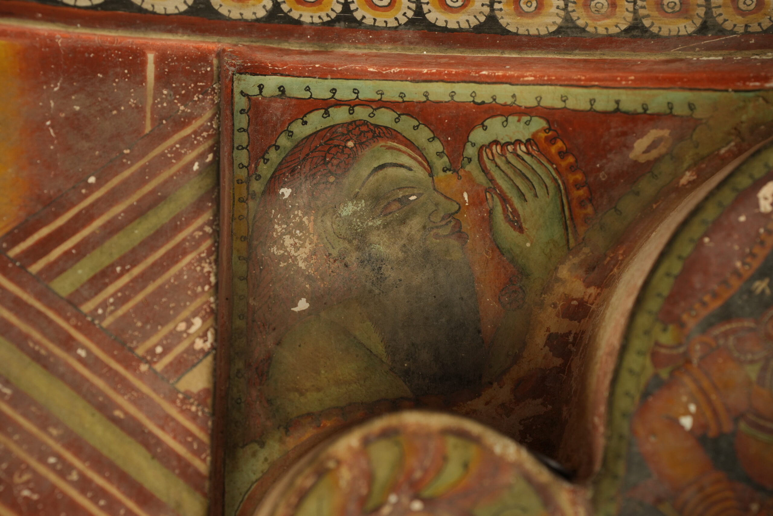 Documentation of surface deterioration on a Kerala mural
