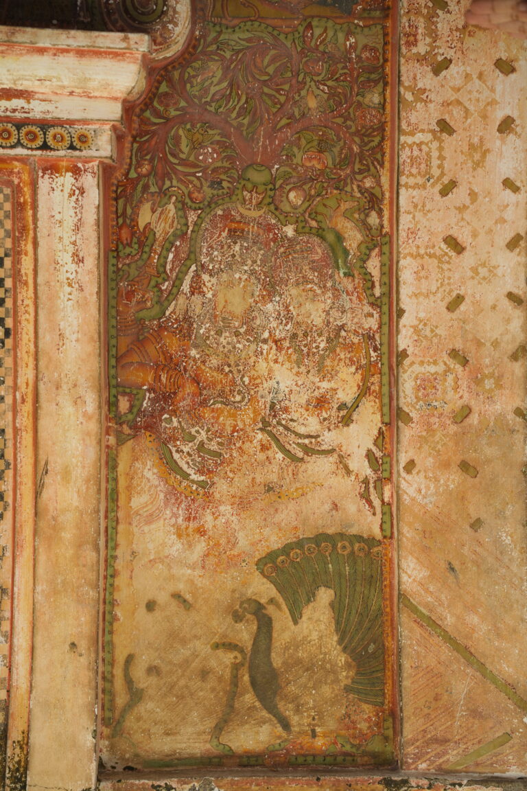 Kadavil Thrikkovil, KTK_P017 — Shiva and Parvathy: full panel view
