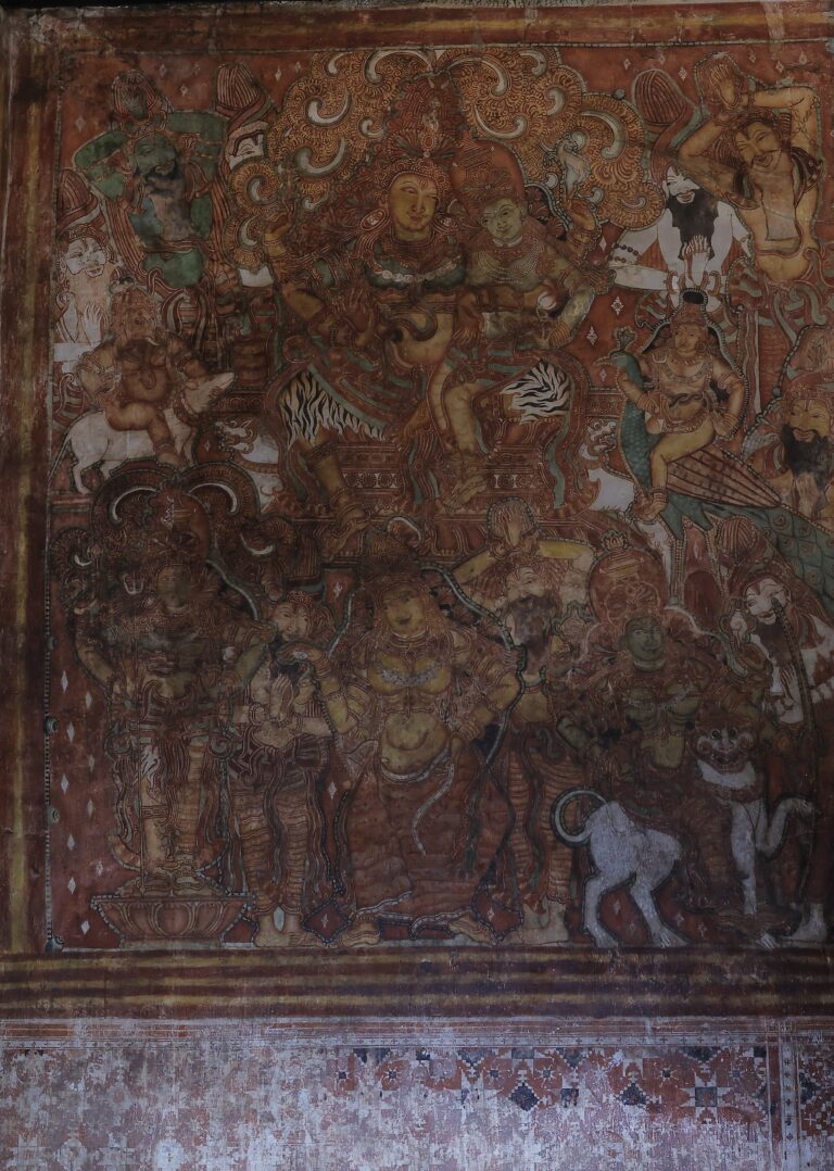 Mattancherry, MCP_P019 — Shiva and Parvathi: full panel view